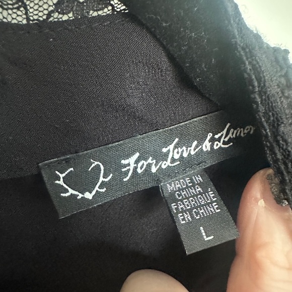 For Love And Lemons Black Long Sleeve Willow Dress - Picture 3 of 5